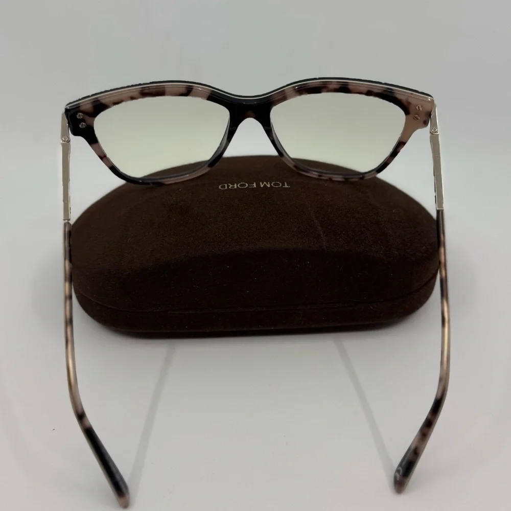 Tom Ford Black Square Cat eye Frame, Blue Blockers Computer Lenses New in Box!